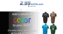 Desktop Screenshot of 299tshirts.com