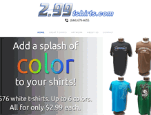 Tablet Screenshot of 299tshirts.com